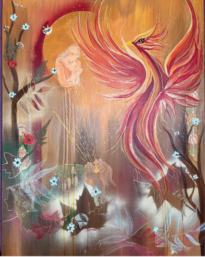 Geboorte – origineel werk van Kitty